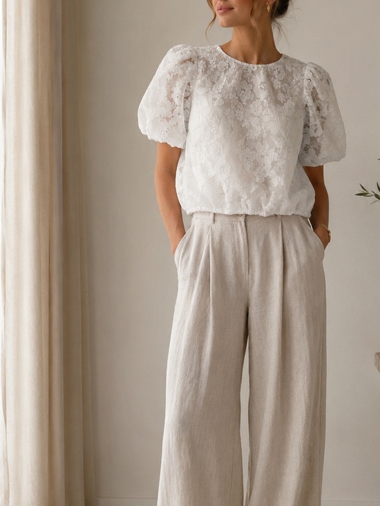 Tops - Cami NYC Cropped Floral Lace Top
